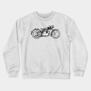 Retro Vintage Motorcycle I love my Motorcycle Crewneck Sweatshirt